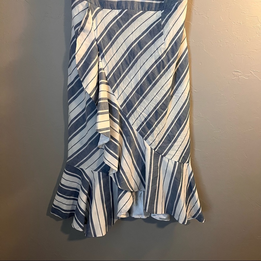 Lulu’s Delfino Striped Ruffled Strapless Mini Dress with Sweetheart Neckline - Picture 5 of 15